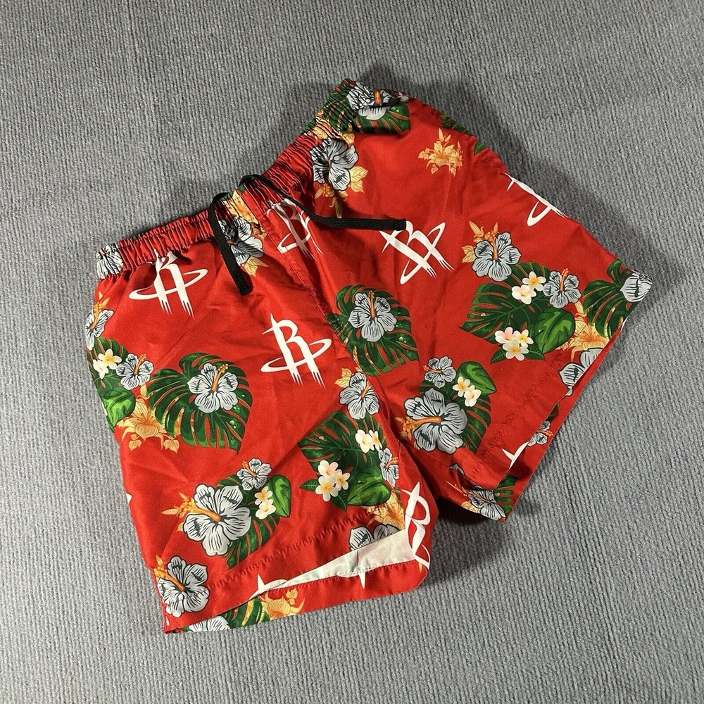 Houston Rockets‎ NBA Shorts Basketball Size Medium Hawaiian Floral